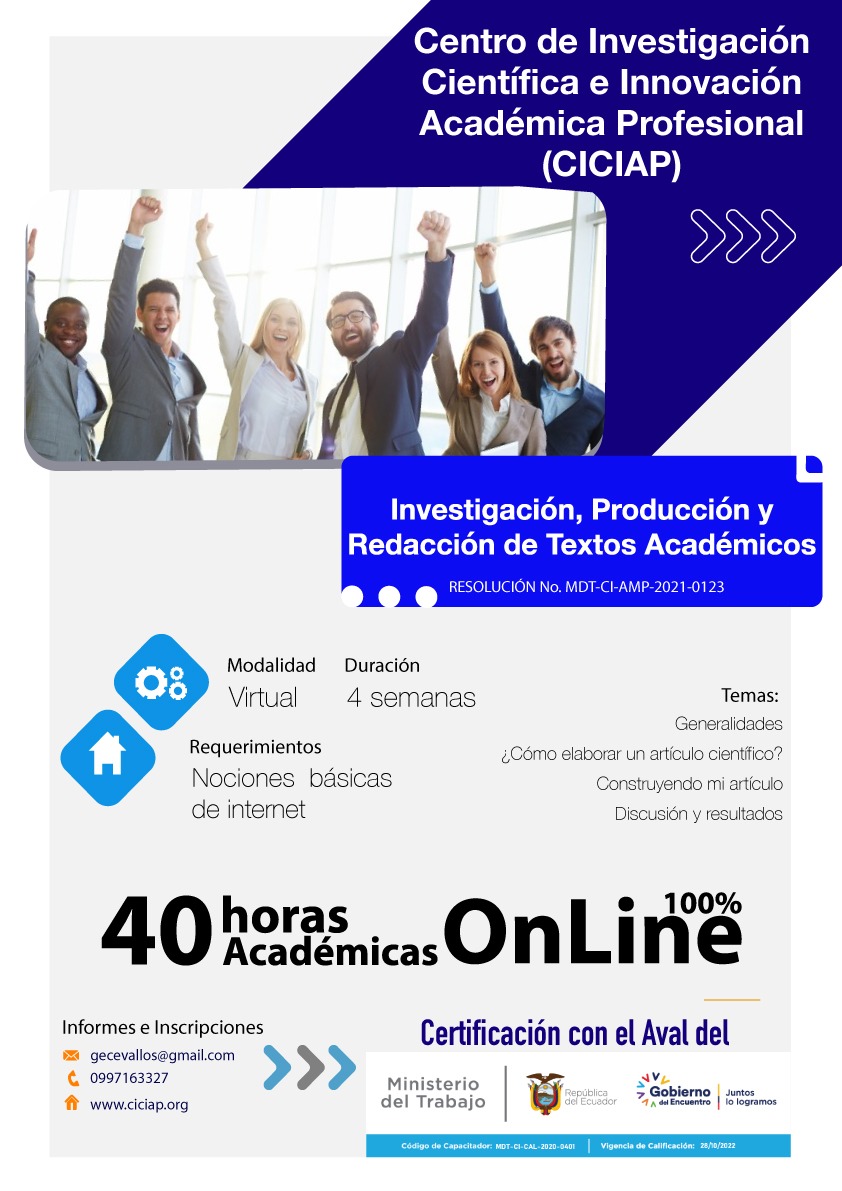 Investigación, Producción y Redacción de Textos Académicos